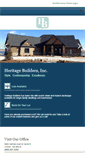 Mobile Screenshot of heritagebuildersinc.com