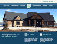 Tablet Screenshot of heritagebuildersinc.com